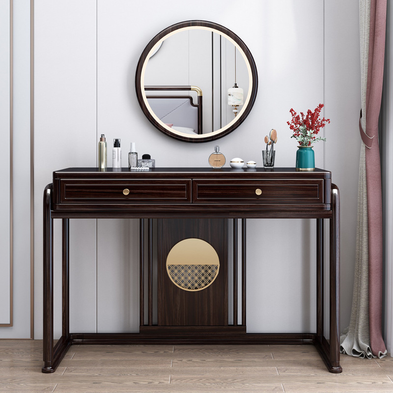 新中式家具 胡桃木实木梳妆桌 新中式家具 胡桃木实木梳妆桌