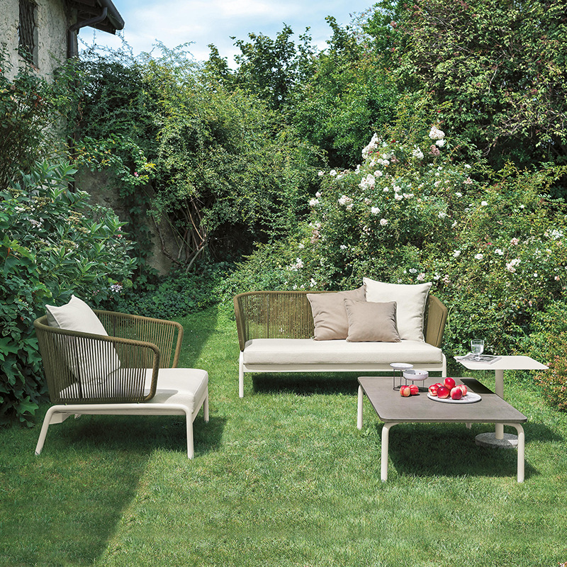 Outdoor furniture modern simple outdoor garden rattan furniture leisure garden rattan chair sofa