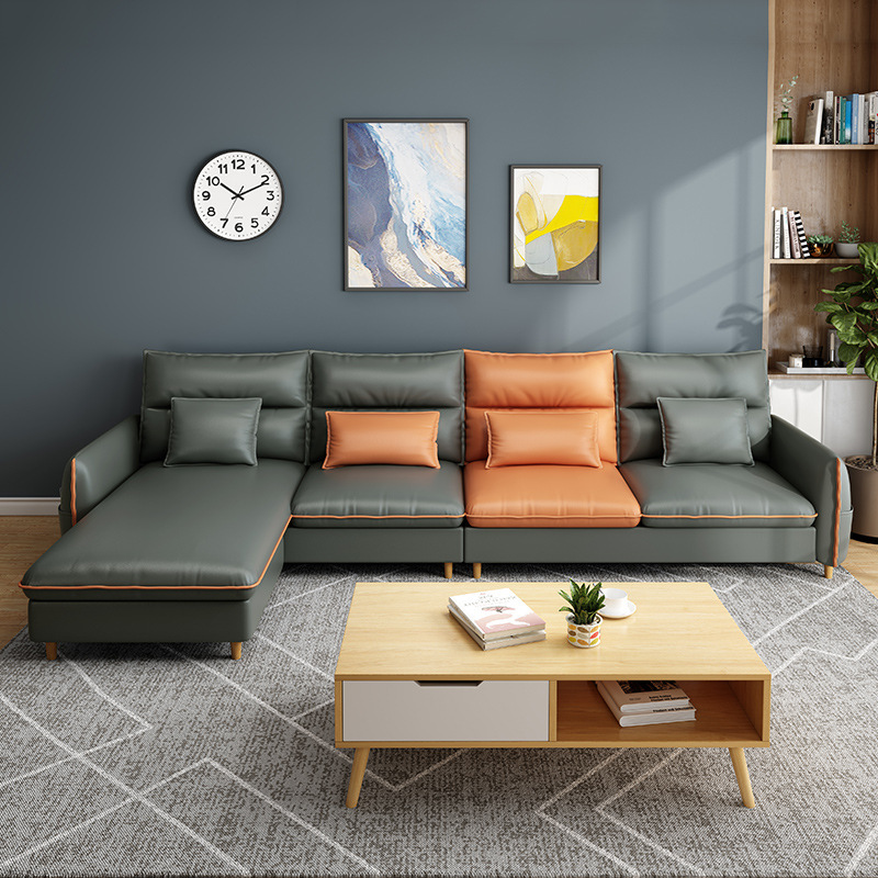 简约家具 北欧小户型科技布沙发 现代简约轻奢乳胶撞色布艺沙发 简约家具 北欧小户型科技布沙发 现代简约轻奢乳胶撞色布艺沙发