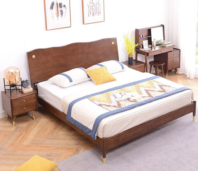 全实木床现代简约 1.8 米/1.5 橡木大床北欧轻奢双人床 全实木床现代简约 1.8 米/1.5 橡木大床北欧轻奢双人床