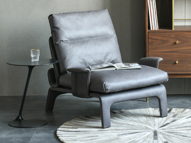 北欧单人科技布沙发椅 异形简约创意客厅懒人多功能躺椅 北欧单人科技布沙发椅 异形简约创意客厅懒人多功能躺椅