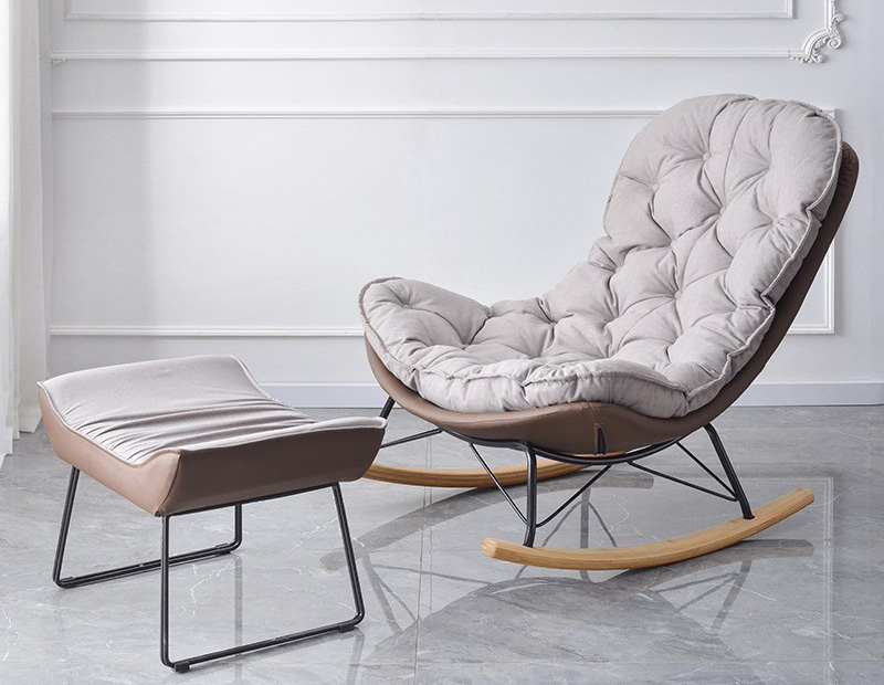 北欧摇椅躺椅 轻奢懒人家用摇摇椅 单人沙发椅 阳台休闲椅子 北欧摇椅躺椅 轻奢懒人家用摇摇椅 单人沙发椅 阳台休闲椅子